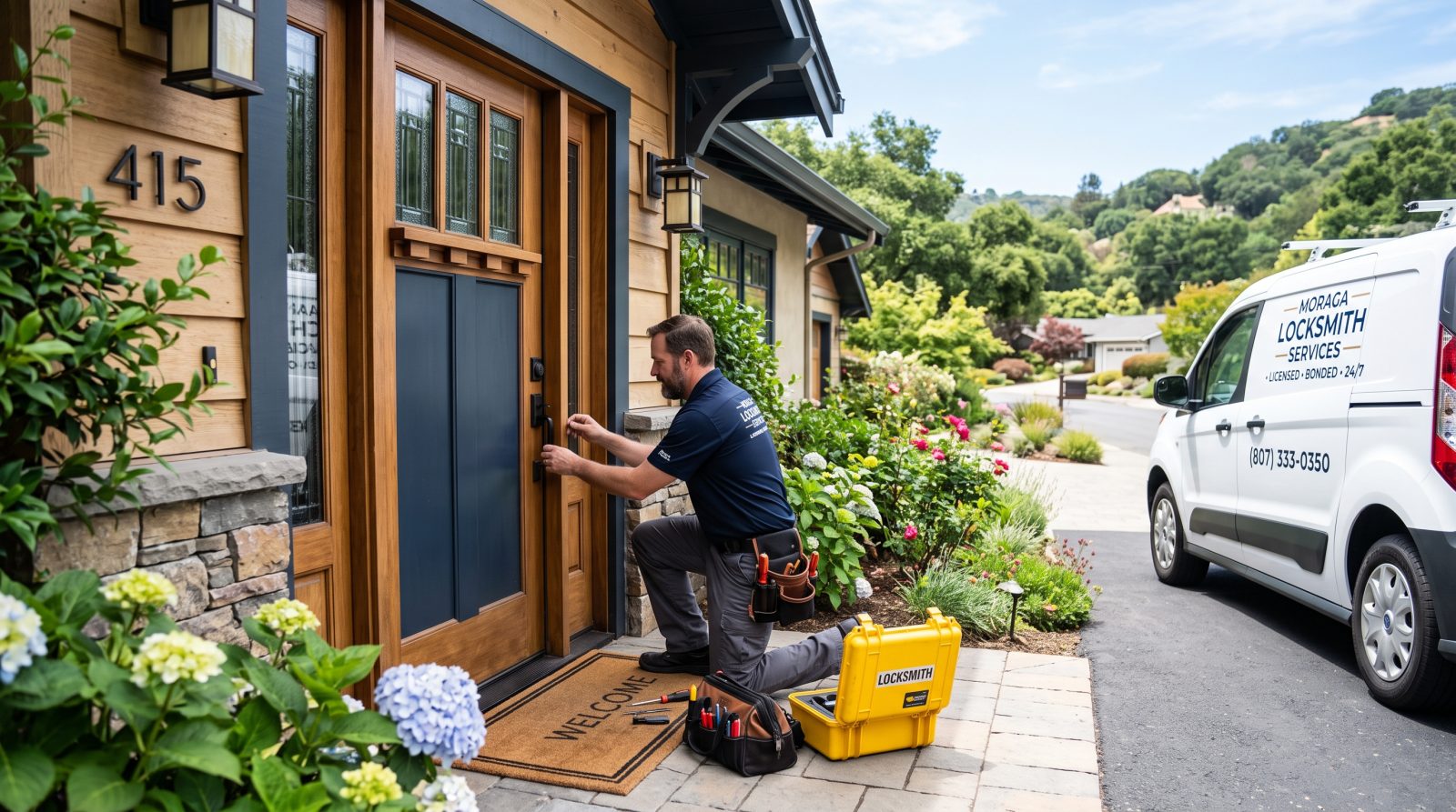 Locksmith service in Moraga