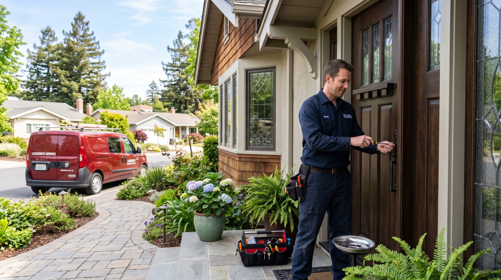 Locksmith service in Redwood City